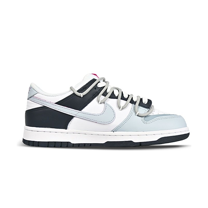 Custom Dunk Shoes Light Blue Black Graffiti Street - Image 2